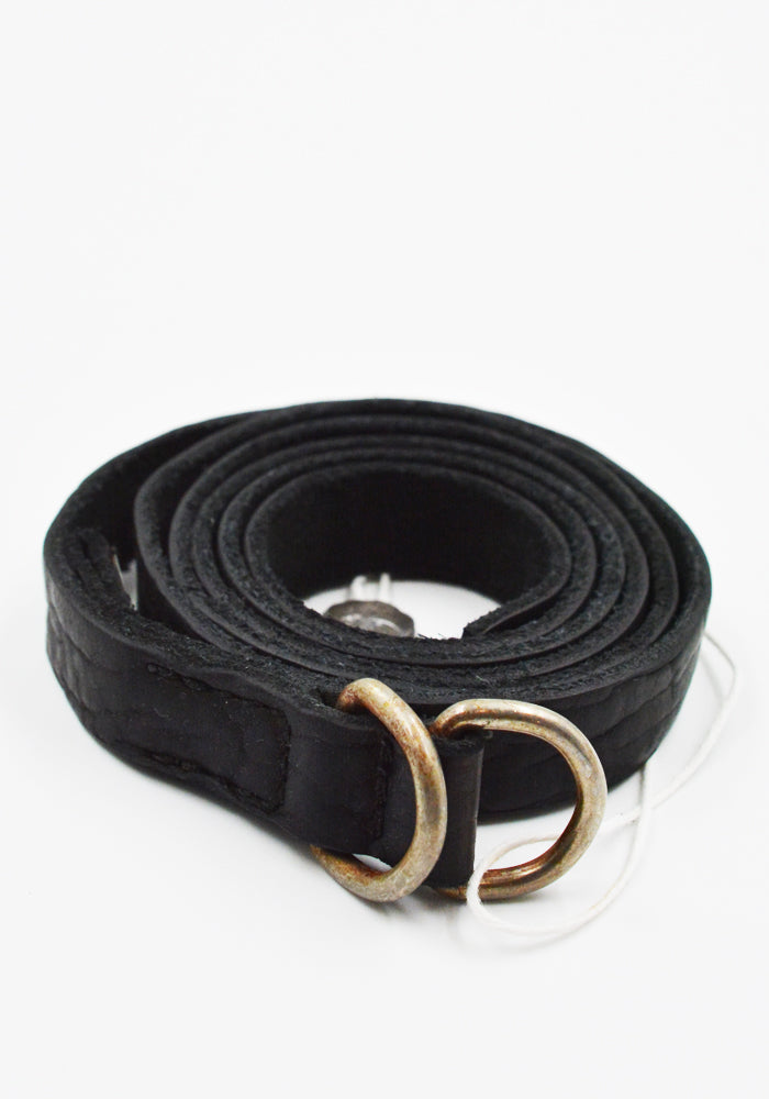 小物 GUIDI BLT0 BISON LEATHER BELT GUIDI BLT0 UNISEX BISON FULL GRAIN LEATHER BELT BLACK | DOSHABURI Shop