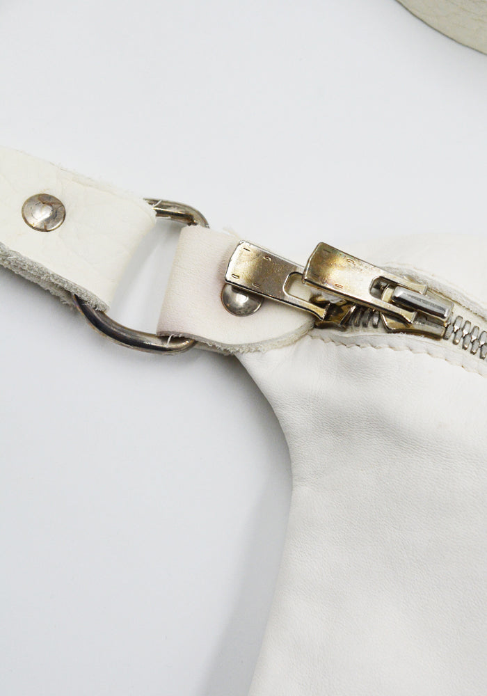 GUIDI BV07 SOFT HORSE FULL GRAIN MEDIUM FANNY BAG WHITE | DOSHABURI