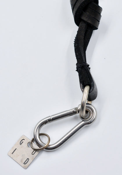 GUIDI CRD00 FULL GRAIN LEATHER KEY CHAIN BLACK | DOSHABURI Shop
