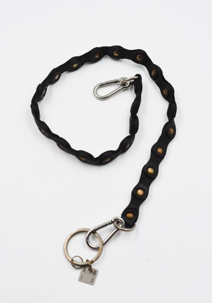 GUIDI HB03 SOFT HORSE FULL GRAIN LEATHER KEYCHAIN BLACK | DOSHABURI Shop