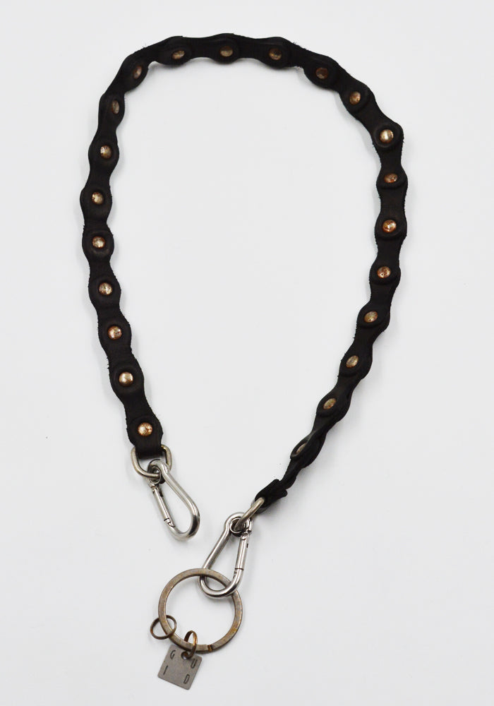 GUIDI HB03 SOFT HORSE FULL GRAIN LEATHER KEYCHAIN