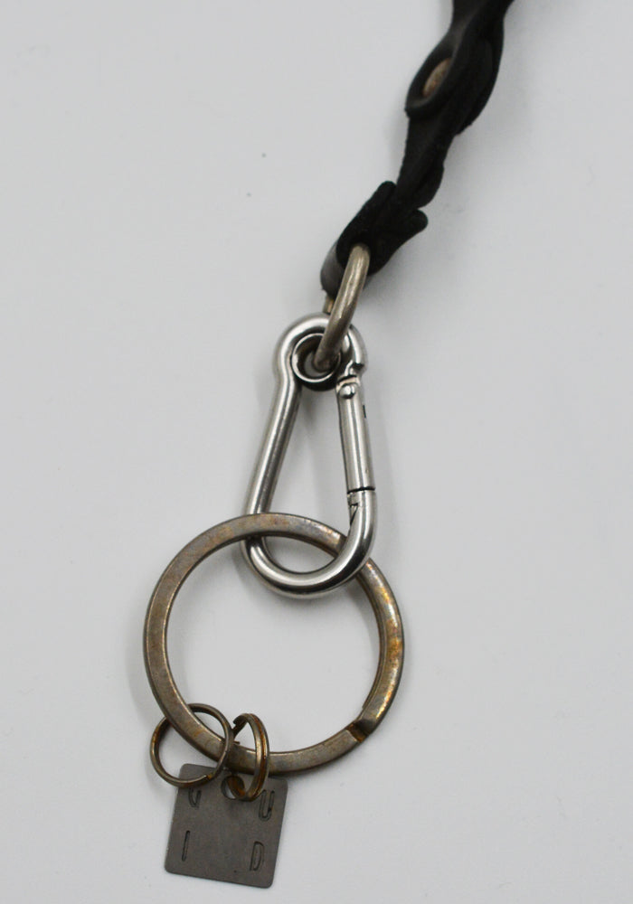 GUIDI HB03 SOFT HORSE FULL GRAIN LEATHER KEYCHAIN