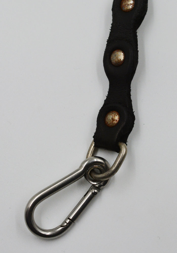 小物 GUIDI KEYCHAIN BLACK GUIDI CRD00 GROPPONE LEATHER KEY CHAIN BLACK | DOSHABURI