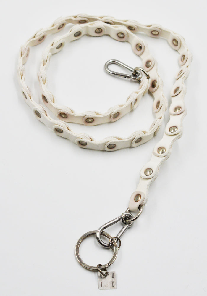 GUIDI HB05 SOFT HORSE FULL GRAIN LEATHER KEYCHAIN WHITE | DOSHABURI Shop