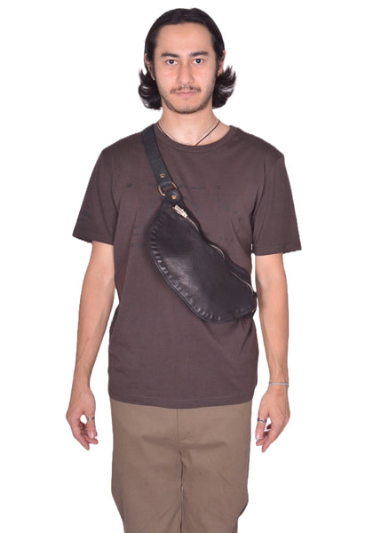 GUIDI Q100 SOFT HORSE FULL GRAIN LEATHER BELT BAG BLACK | DOSHABURI Online Shop