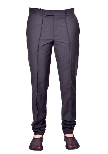 HODAKOVA HORSEHAIR TROUSERS BLACK SS26 | DOSHABURI Online Shop