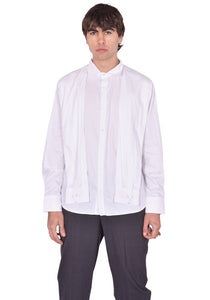 HODAKOVA ASYMMETRIC SHIRT WHITE SS26 | DOSHABURI Online Shop