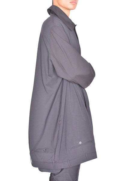 HODAKOVA UPSIDE DOWN TRENCH COAT BLACK FW26 | DOSHABURI Shop