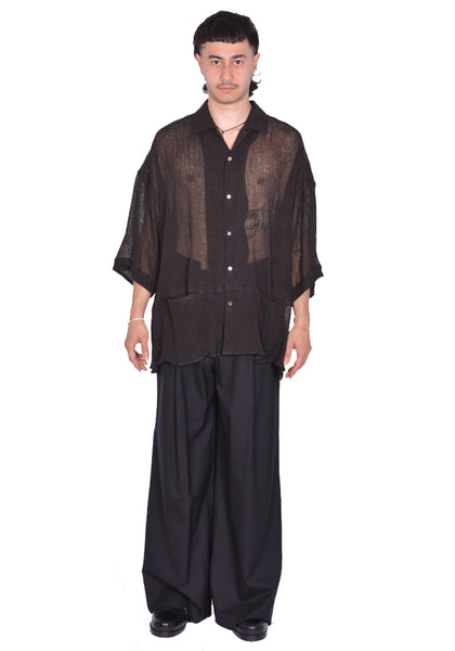 INDIVIDUAL SENTIMENTS BOWLING SHIRT BLACK SS25 | DOSHABURI Shop