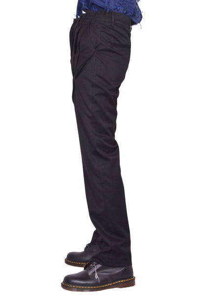 JUNTAE KIM GATHERED CORSET SLACKS PANTS BLACK SS26 | DOSHABURI Shop