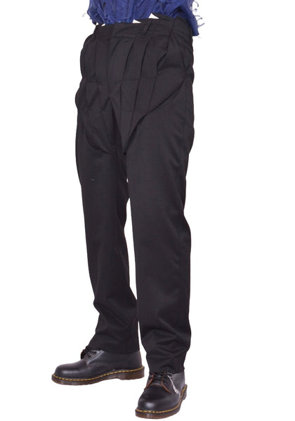 JUNTAE KIM GATHERED CORSET SLACKS PANTS BLACK SS26 | DOSHABURI Shop