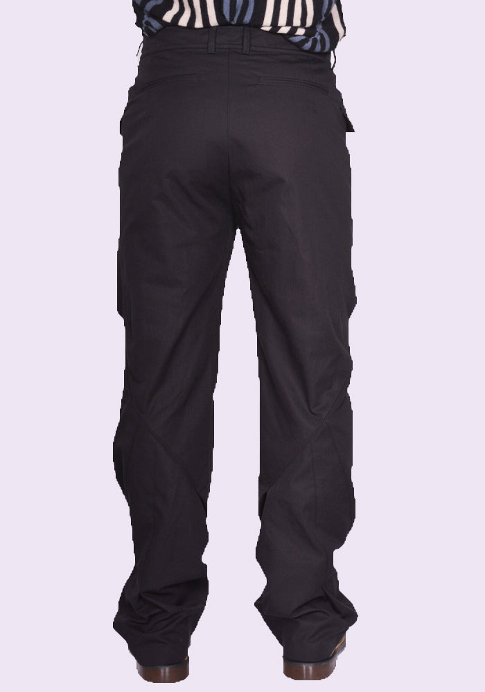 KIKO KOSTADINOV MEN ALEC K-DART TROUSERS BLACK SS25