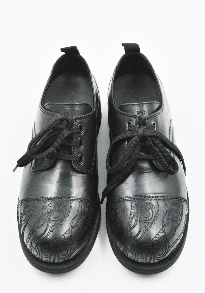 KIKO KOSTADINOV ATRO LACE UP SHOES SOOT BLACK SS26 | DOSHABURI SHOP