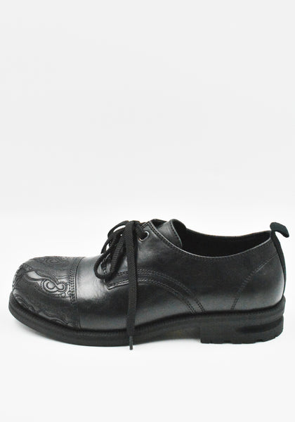 KIKO KOSTADINOV ATRO LACE UP SHOES SOOT BLACK SS26 | DOSHABURI SHOP