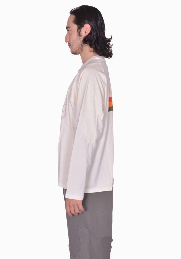 KIKO KOSTADINOV FOX LAB LONG SLEEVE T-SHIRT OFF WHITE SS25