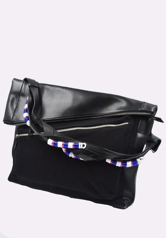 KIKO KOSTADINOV MEN JAROCKA SHOULDER BAG BLACK FW24