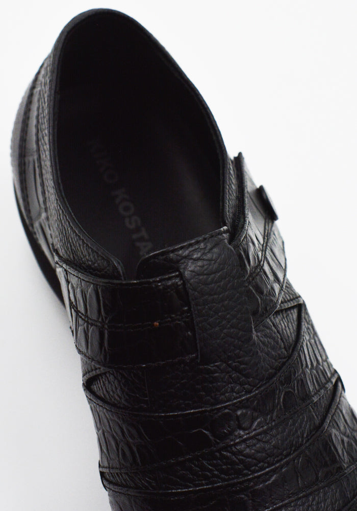 KIKO KOSTADINOV KORMOS FISHERMAN LOAFERS ONYX BLACK | DOSHABURI Shop