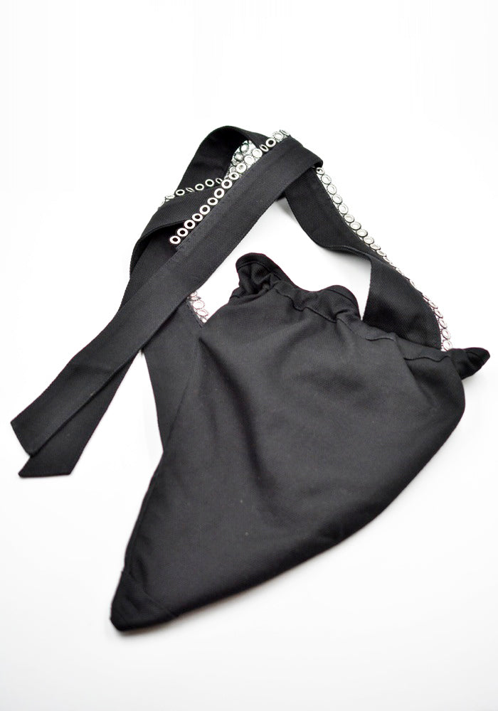 KIKO KOSTADINOV MEN KEST POUCH BAG SPACE BLACK SS26 | DOSHABURI Shop