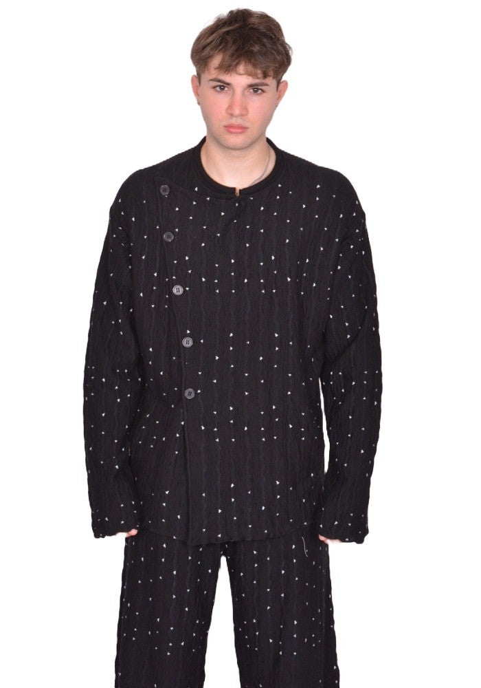 KIKO KOSTADINOV MEN RADAY KNITTED JACKET NIGHT SKY FW25