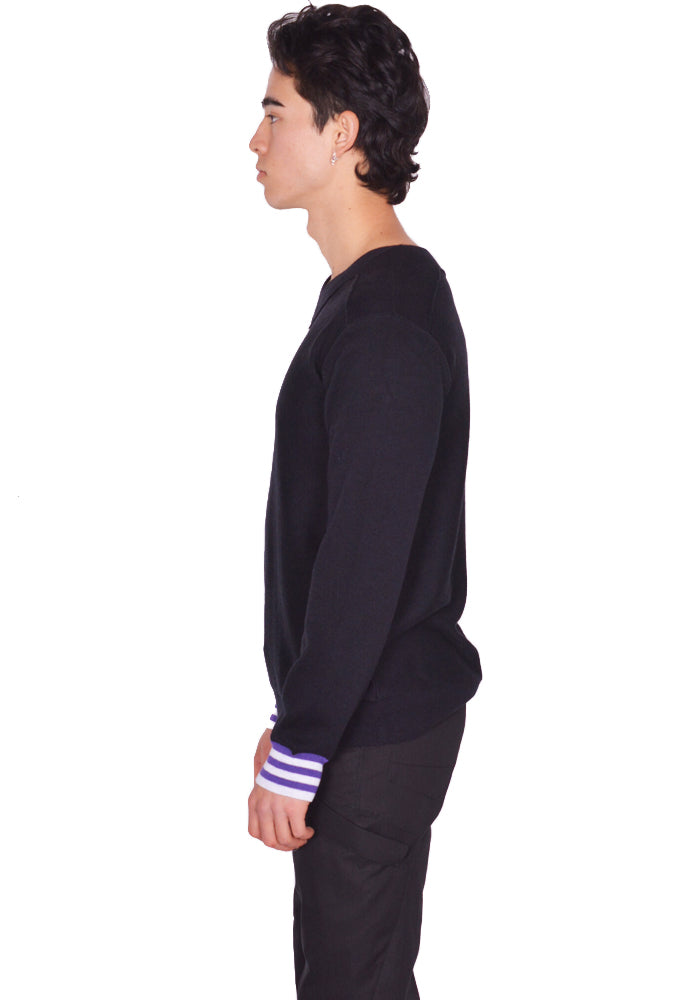 KIKO KOSTADINOV OSTRO kNIT SWEATER BLACK SS25 | 50%OFF SALE