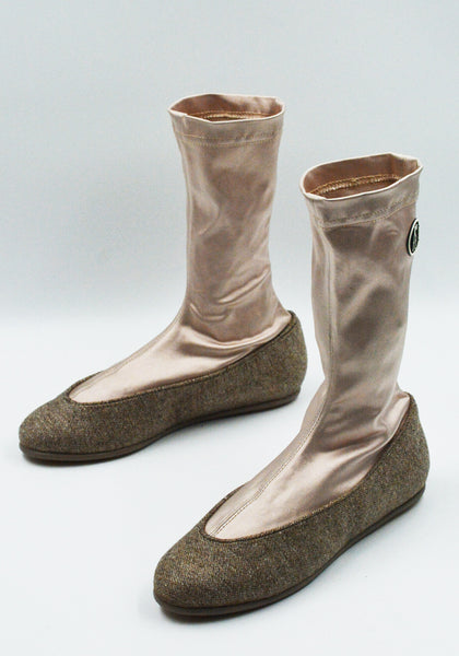 KIKO KOSTADINOV PROXIMA LOW BALLERINA SHOES OATMEAL/PALE PINK FW25 | DOSHABURI Shop