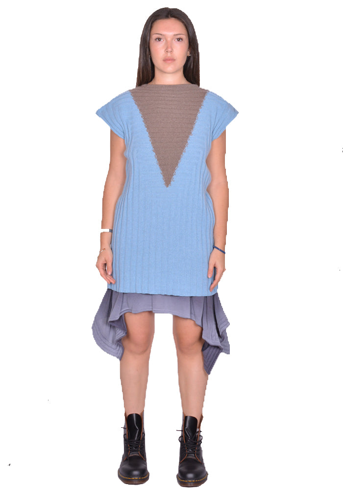 KIKO KOSTADINOV WOMEN DAKOTA VEST BLUE/SEPIA SS25 | DOSHABURI Shop