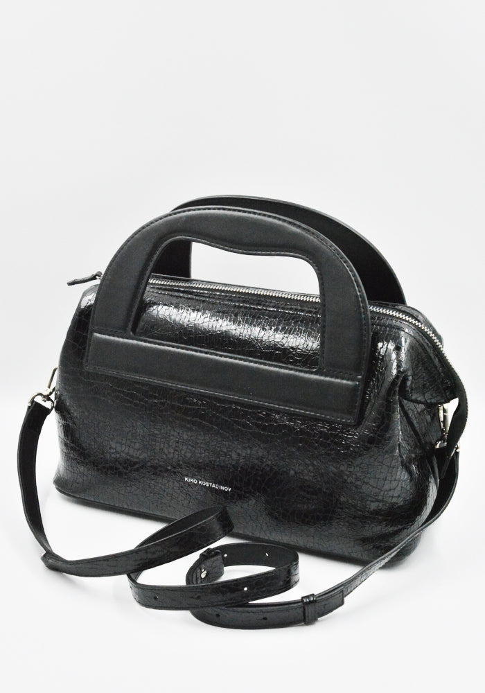 ハンドバッグ kiko KIKO KOSTADINOV WOMEN ISADORA BAG CRACKED BLACK SS26 | DOSHABURI Shop