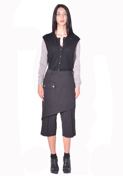 KIKO KOSTADINOV WOMEN KKWAW26T06-17 LINNET WRAP CULOTTES CROW BLACK 2026FW | DOSHABURI Shop 