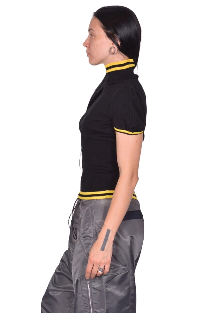 トップス KIKO KOSTADINOV KIKO KOSTADINOV WOMEN SIMONE KNIT TOP INK BLACK FW25 | DOSHABURI Shop