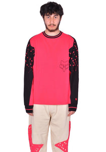 KIKO KOSTADINOV x FOX LAB PERFORATED LONG SLEEVE T-SHIRT PINK FW25