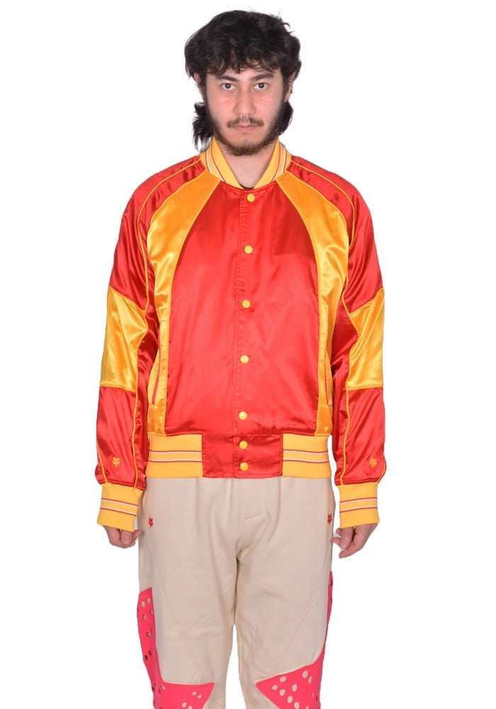 kiko様 KIKO KOSTADINOV x FOX LAB BOMBER JACKET RED FW25 | DOSHABURI Shop