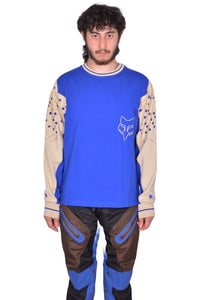 KIKO KOSTADINOV x FOX LAB PERFORATED LONG SLEEVE T-SHIRT BLUEBERRY