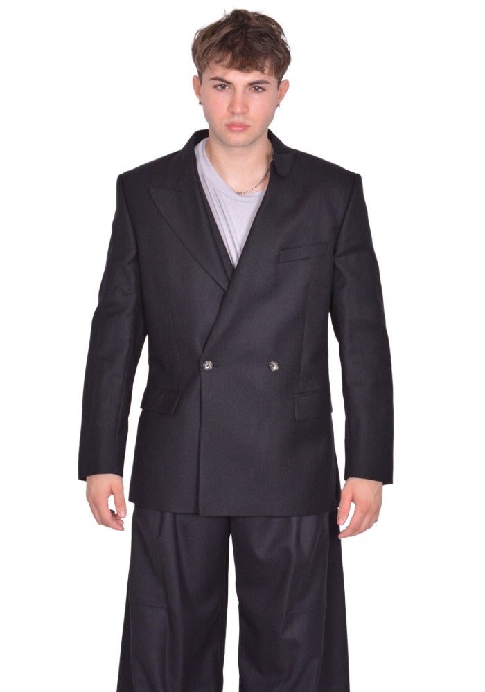 MAINA YEE BACK JACK DB JACKET BLACK FW25 | DOSHABURI Shop