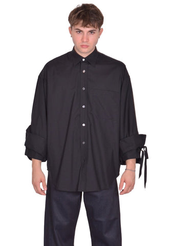 MAINA YEE  M.Y. SHIRT 1 OVERSIZED SHIRT BLACK FW25 | DOSHABURI Shop