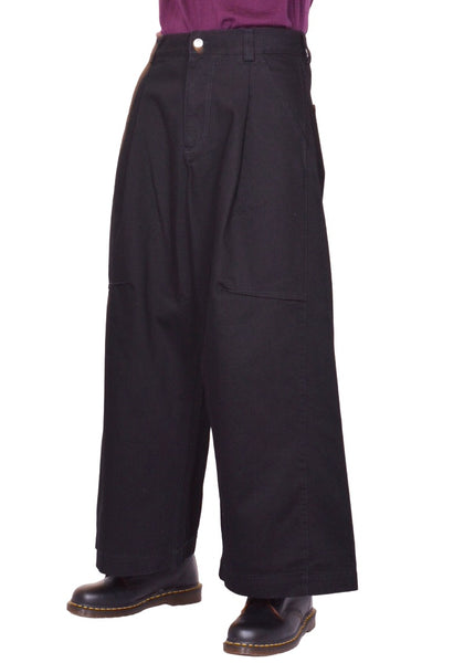 MARINA YEE DEAN JULIUS WIDE LEGGED DENIM TROUSERS BLACK SS26 | DOSHABURI Shop
