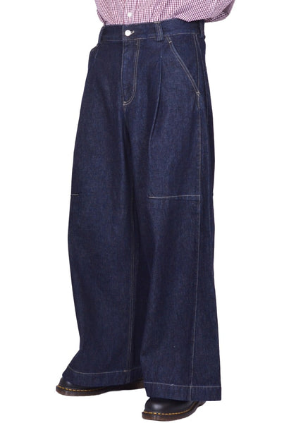 MARINA YEE DEAN JULIUS WIDE LEGGED DENIM TROUSERS INDIGO SS26 | DOSHABURI Shop