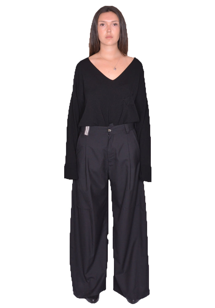 まとめ買いでお得 YEE MARINA JULIUS DOSHABURI | SS25 BLACK TROUSERS DARTS KNEE パンツ