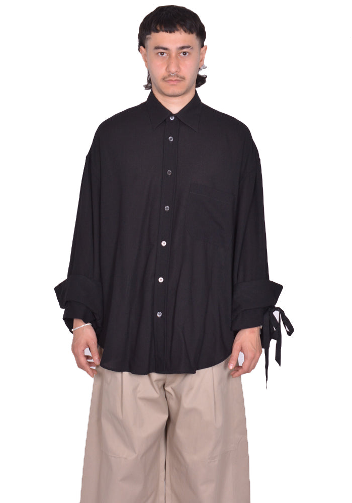 MARINA YEE M.Y. SHIRT 1 OVERSIZED SHIRT BLACK SS25 | DOSHABURI Shop