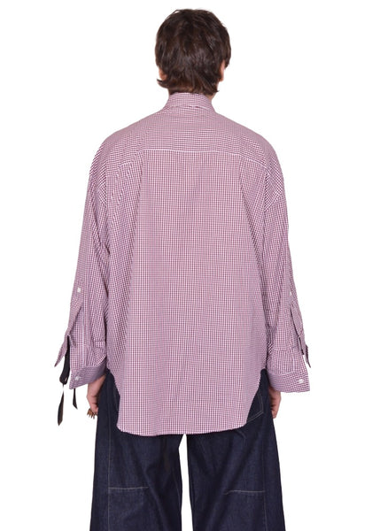 MARINA YEE M.Y. SHIRT 1 OVERSIZED SHIRT MAUVE/WHITE SS26 | DOSHABURI Shop
