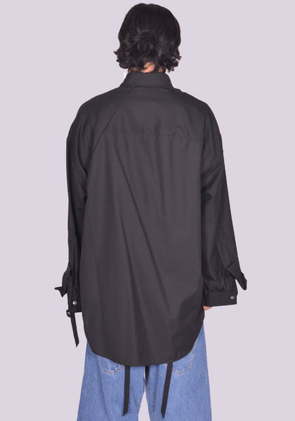 MARINA YEE MY SHIRT 1 OVERSIZED BLACK FW24 | DOSHABURI Shop