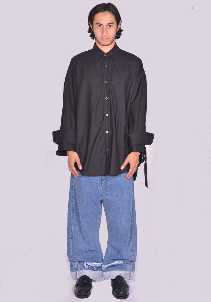 MARINA YEE MY SHIRT 1 OVERSIZED BLACK FW24 | DOSHABURI