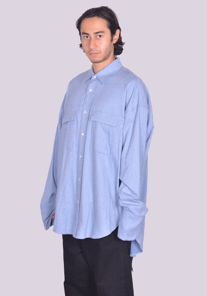MARINA YEE MY SHIRT 9 OVERSIZED BLUE FW24 | DOSHABURI Online Shop