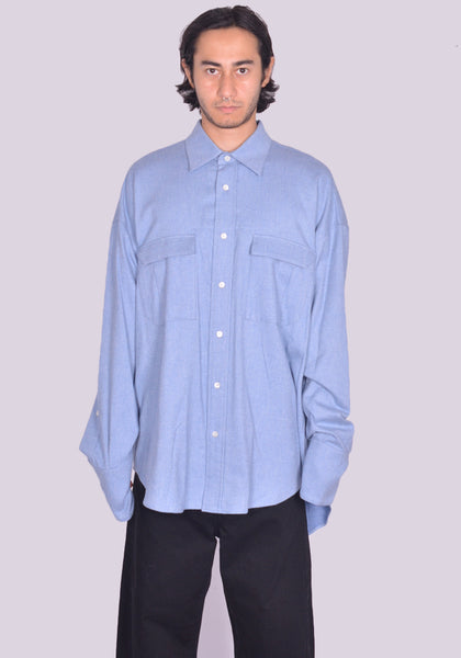 MARINA YEE MY SHIRT 9 OVERSIZED BLUE FW24 | DOSHABURI Online Shop