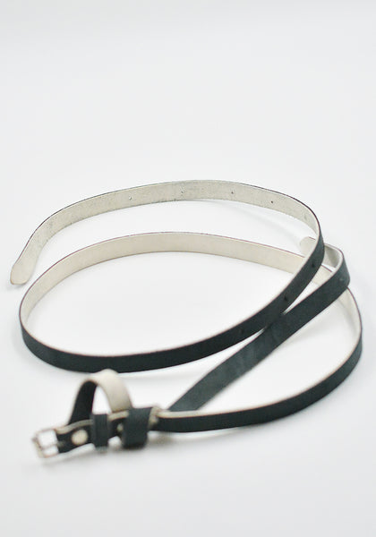 MARINA YEE U-TURN 15 ORIGAMI BELT BLACK/WHITE SS26 | DOSHABURI Shop