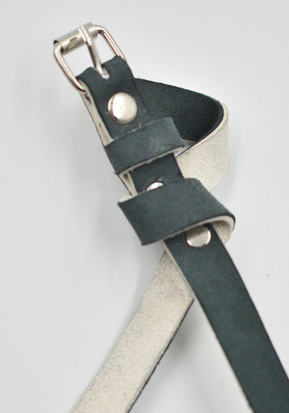 MARINA YEE U-TURN 15 ORIGAMI BELT BLACK/WHITE SS26 | DOSHABURI Shop
