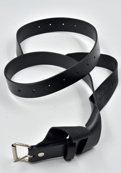 MARINA YEE U-TURN 35 ORIGAMI BELT 35MM UNISEX BLACK FW24 | DOSHABURI Online Shop