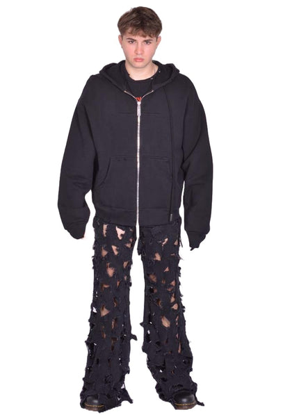 MATIERES FECALES SWEAT HOODIE PUNK SCLERA BLACK FW25 | DOSHABURI Shop