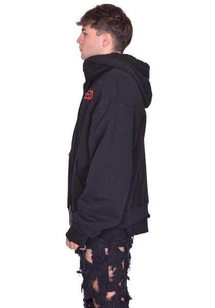 MATIERES FECALES SWEAT HOODIE UNCENSORED SCLERA BLACK FW25 | DOSHABURI