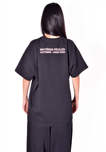 MATIERES FECALE MAT03T004-1 UNISEX CORPORATE CANNIBAL T-SHIRT BLACK (New Season FW26)