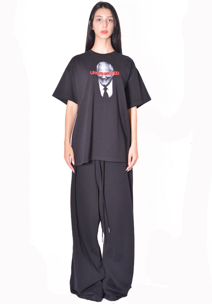 MATIERES FECALE MAT03T004-1 UNISEX CORPORATE CANNIBAL T-SHIRT BLACK (New Season FW26)